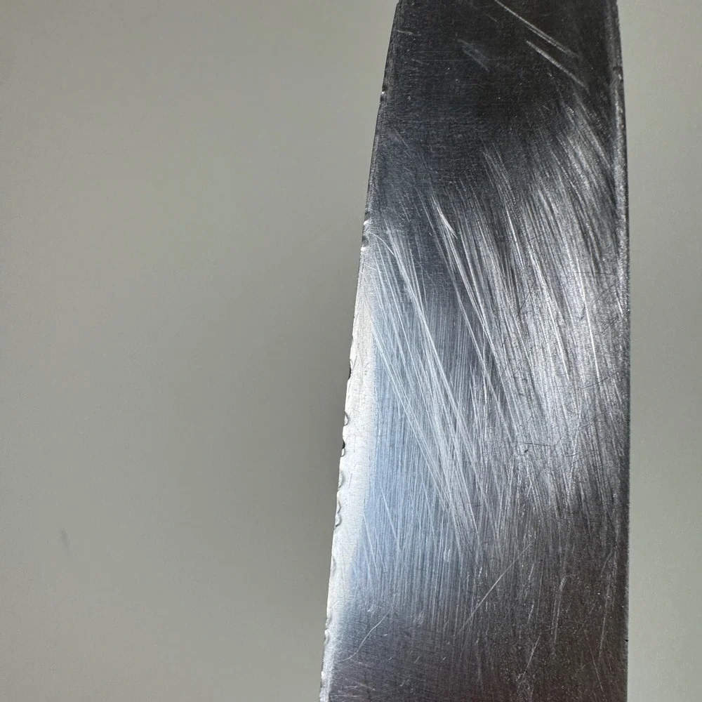 F. Dick 1447 Slicing Knife Vintage Handmade Germany 10.25 Inch Blade Wood Handle